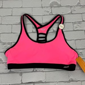 💰Bundle 3/$30 Avia Solud Matrix Racerback Bra Pink L New Padded Moisture wick